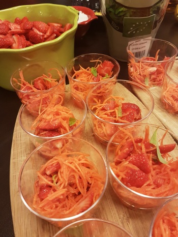 Verrines carottes et fraise ©biboucheetbibouchon